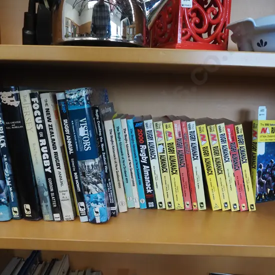 various rugby books