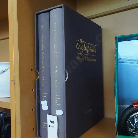 2x slip cased editions of Cyclopedia of Southland and Otago