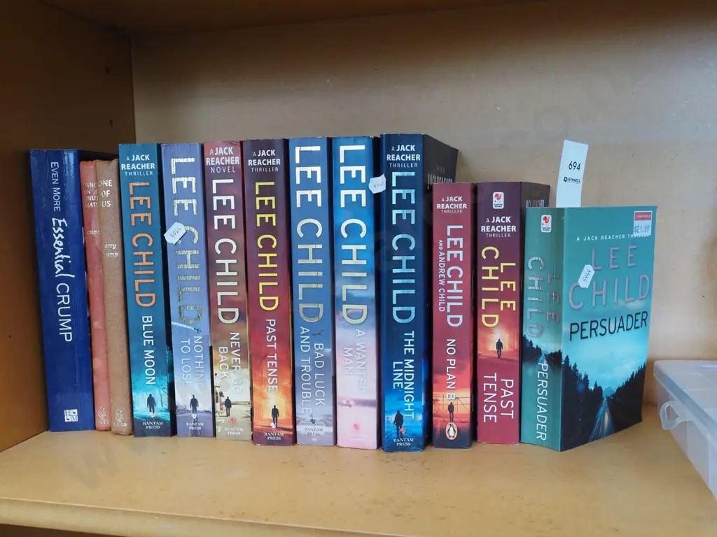 Lee Childs books, Barry crump book etc Image 1++