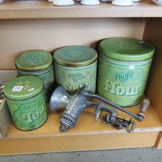 bench top mincer, storage tines