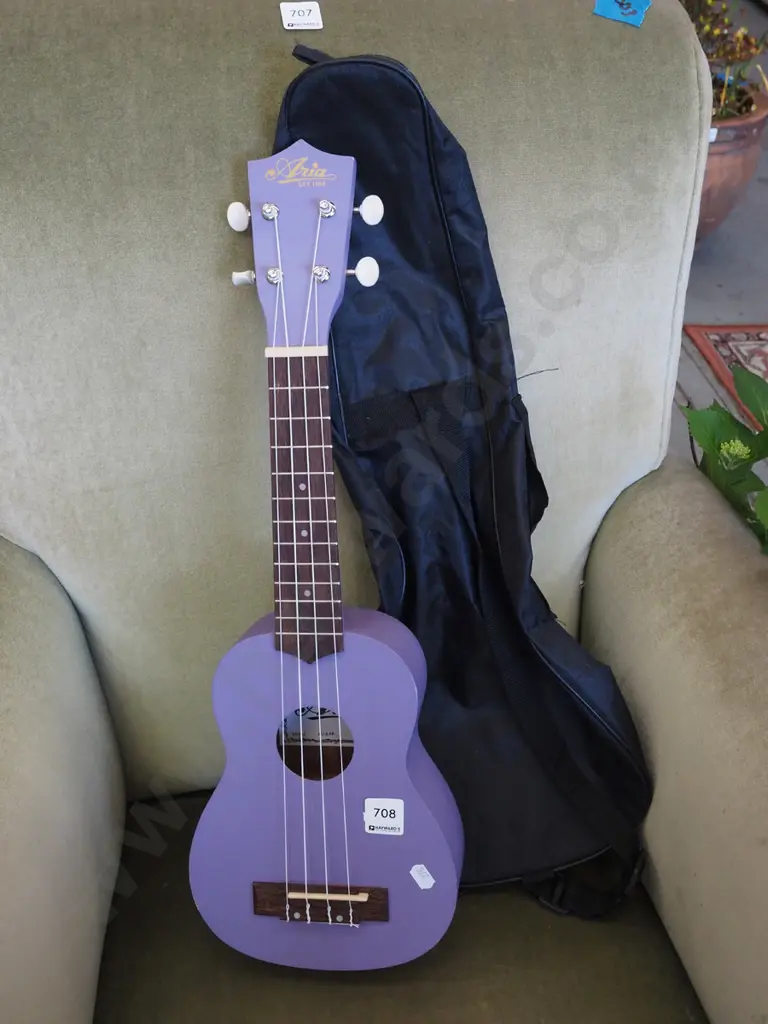 Aria ukelele and case Image 1++