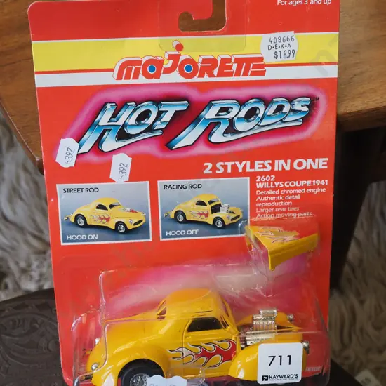 carded diecast HotRod model