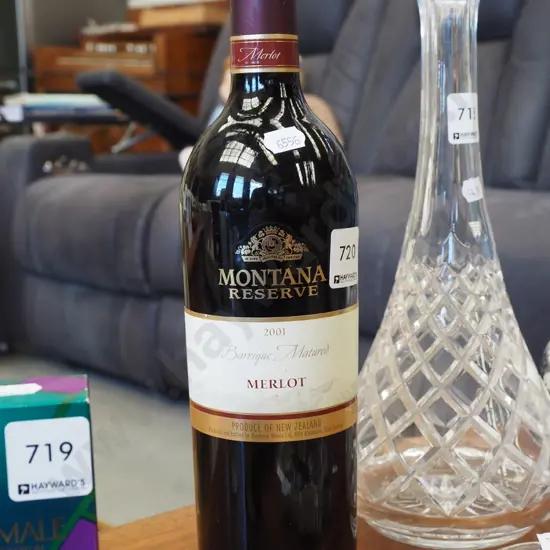 bottle Montana Reserve 2001 merlot
