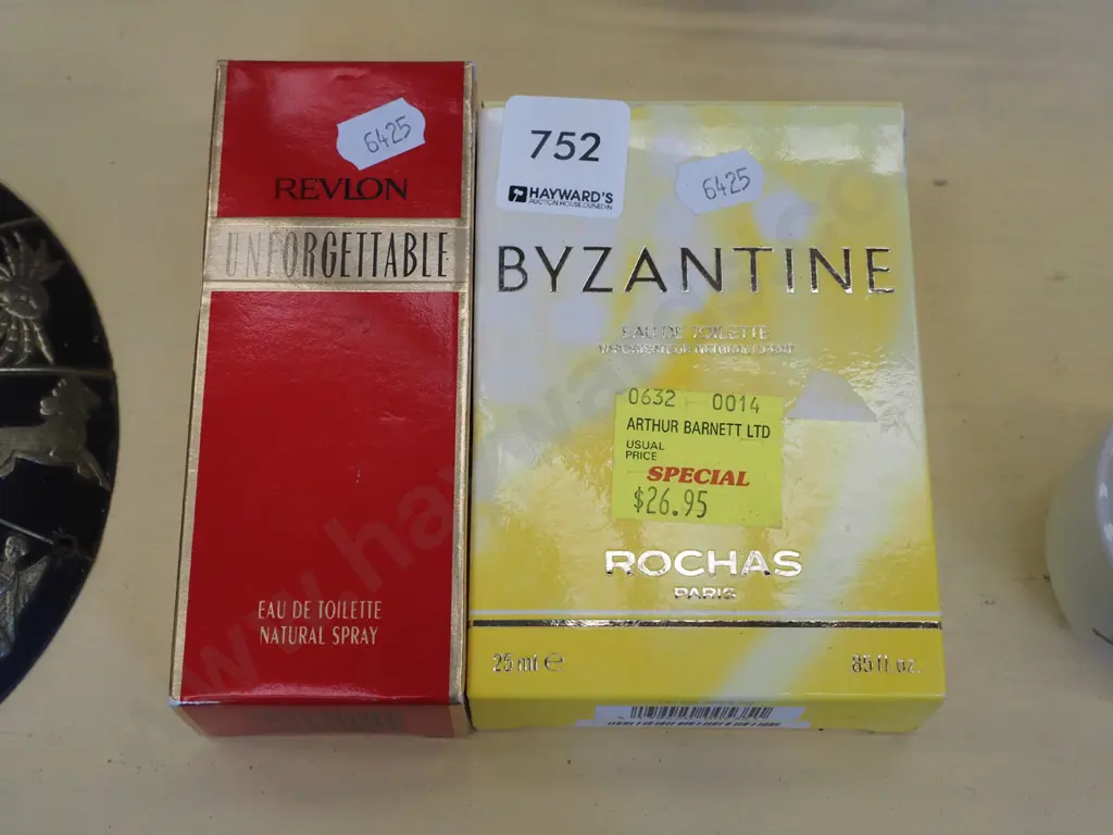 boxed as new Revlon Unforgettable eau de toilette 30ml, Rochas Byzantine eau de toilette 25ml Image 1++