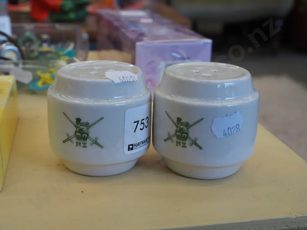 NZ Military salt shakers Image 1++