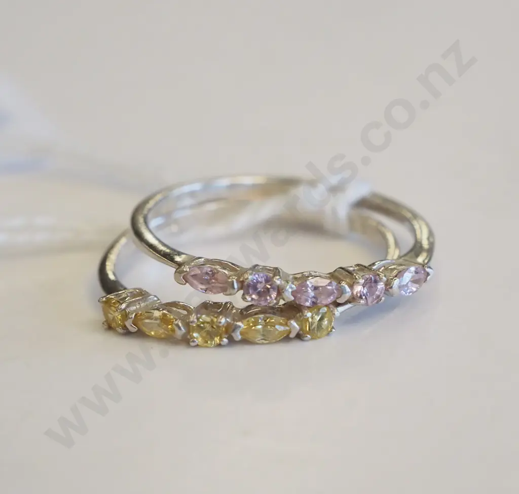 2x sterling silver rings Image 1++