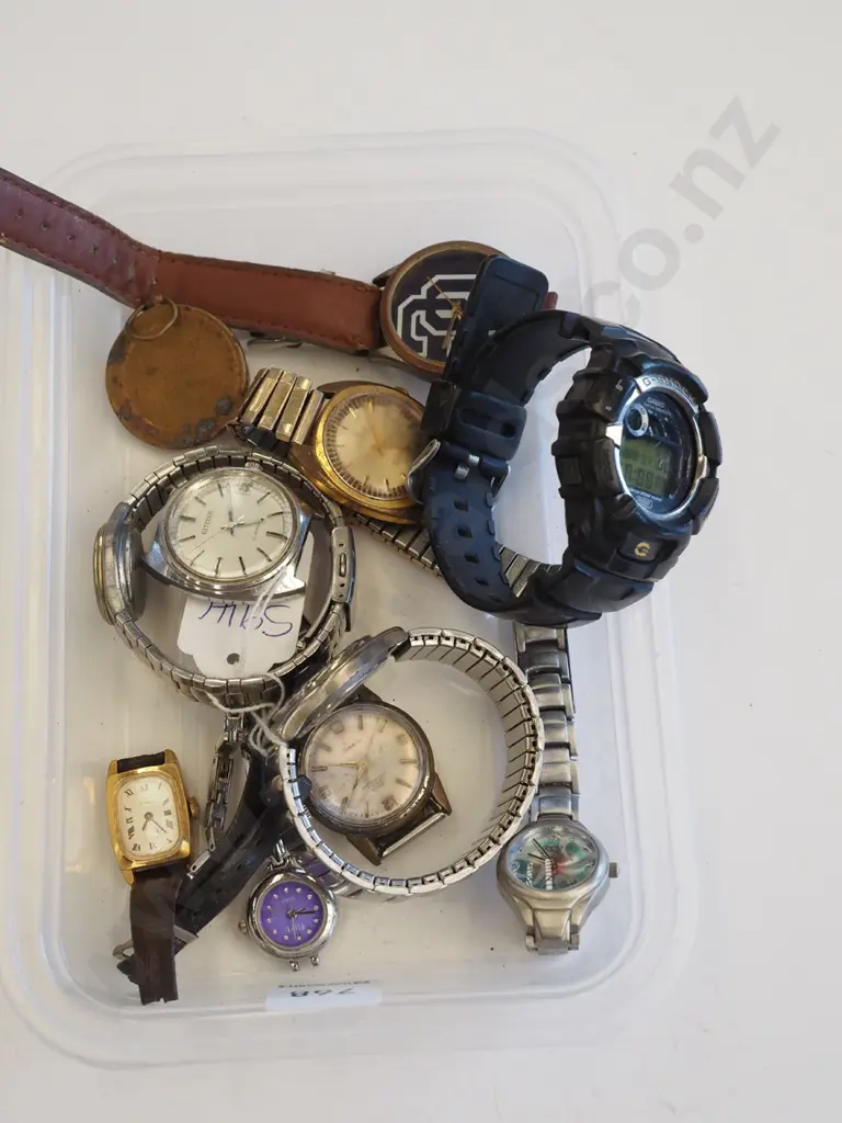 tray of wristwatches Image 1++