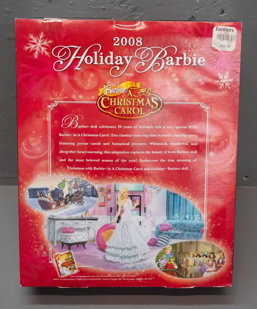 2008 Holiday Barbie in original packaging Image 1++