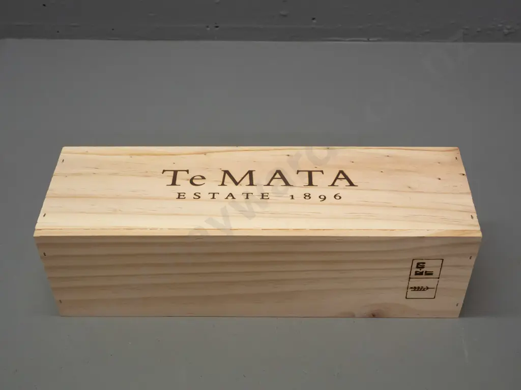 bottle of Te Mata Coleraine 2013 red wine 750ml, with wooden box Image 1++
