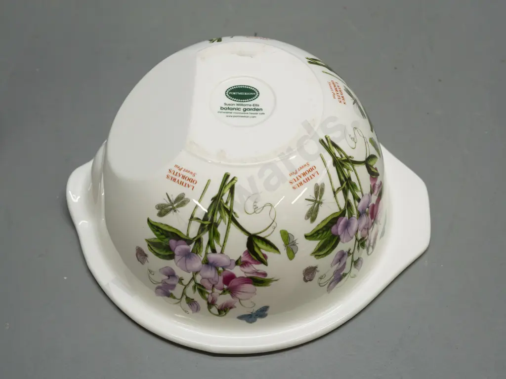 Portmeirion Botanic Garden items - 3 bowls, one with pouring spout and angled base H-95 L-220 Image 1++