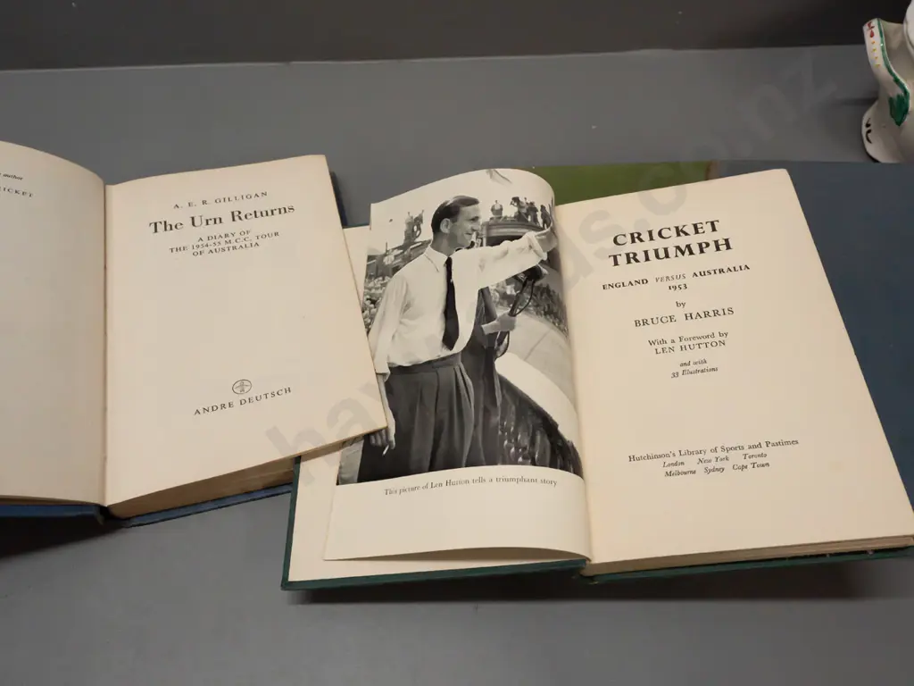 3 books on England and Australia Ashes cricket - none with dust jackets, all with some wear and/or foxing - see photos Image 1++