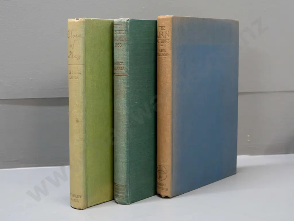 3 books on England and Australia Ashes cricket - none with dust jackets, all with some wear and/or foxing - see photos Image 1++