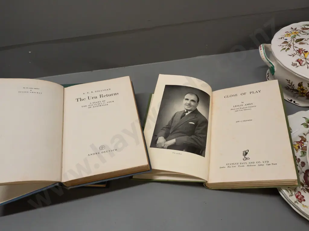 3 books on England and Australia Ashes cricket - none with dust jackets, all with some wear and/or foxing - see photos Image 1++