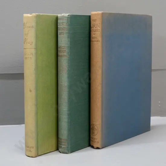 3 books on England and Australia Ashes cricket - none with dust jackets, all with some wear and/or foxing - see photos