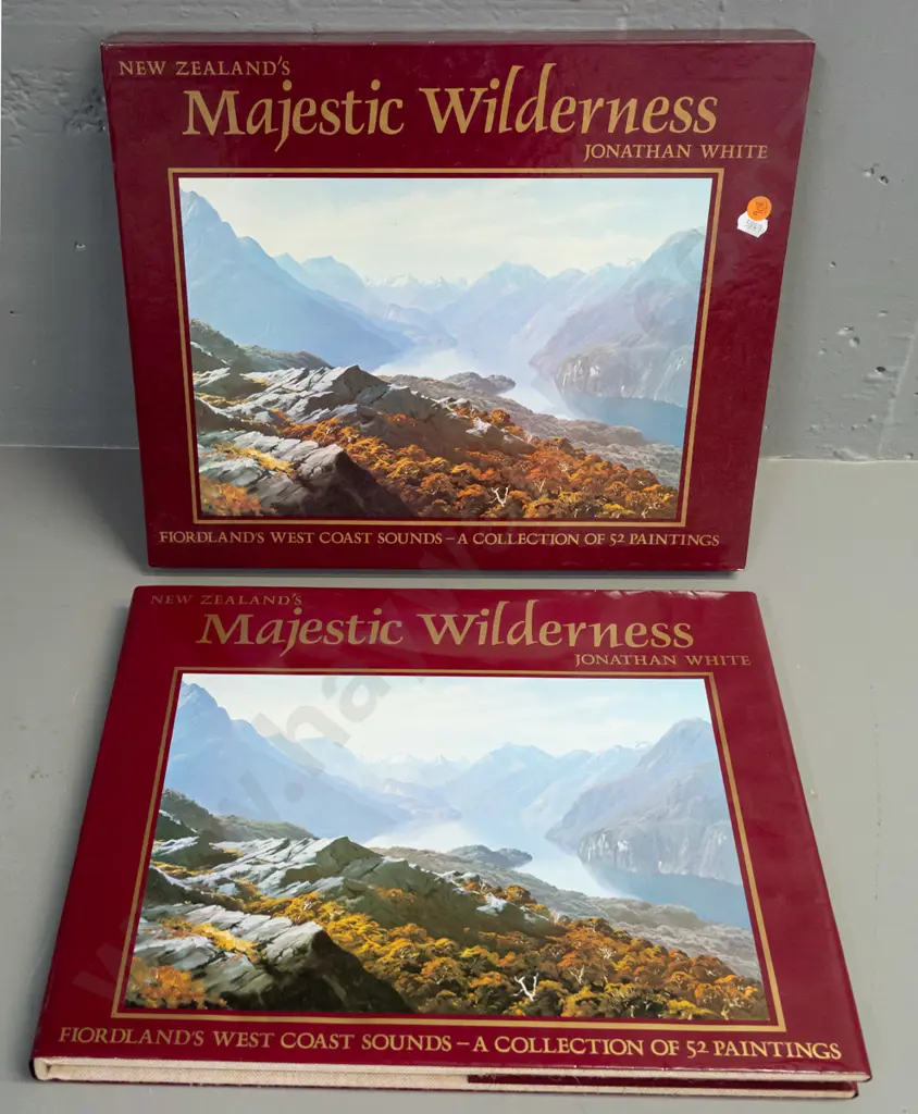 Book: signed copy "Jonathan White - New Zealand's Majestic Wilderness" w/text by John Hall-Jones, pub 1981, signed by Image 1++