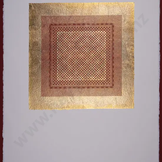 R. (Russell) Moses '99 - "Meditation II" framed mixed media print, edition 4/6 - H760 W570