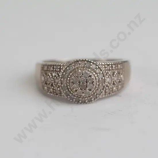 cz sterling silver ring  - size N.5