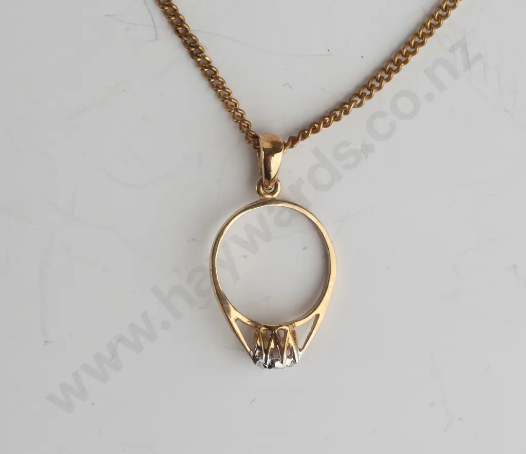 9ct ring pendant Image 1++