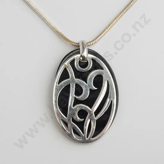silver necklace stamped 925