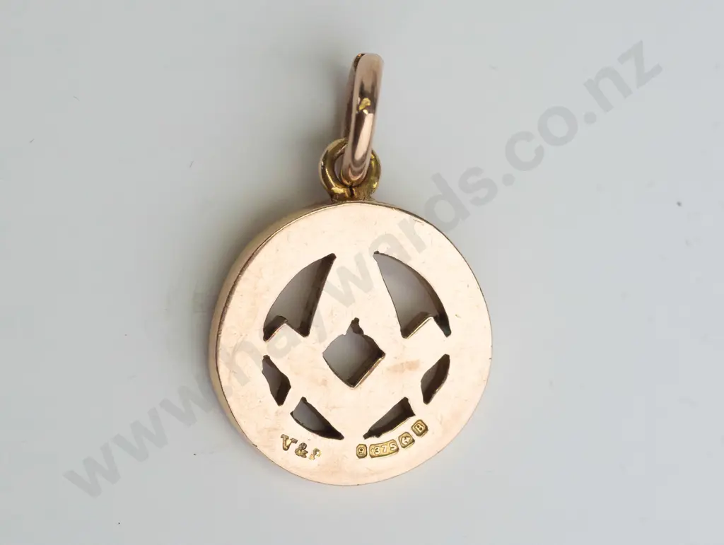 9ct Lodge medallion (8.5gm) Image 1++