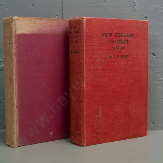 2 vintage hard cover cricket books - 1948 "Was it All Cricket?" by Daniel Reese & 1936 "New Zealand Cricket 1914-1933"