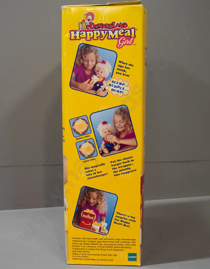 McDonald's promotional McDonaldland Happy Meal Girl doll in original box with accessories and booklet. 1997 Hasbro, some Image 1++
