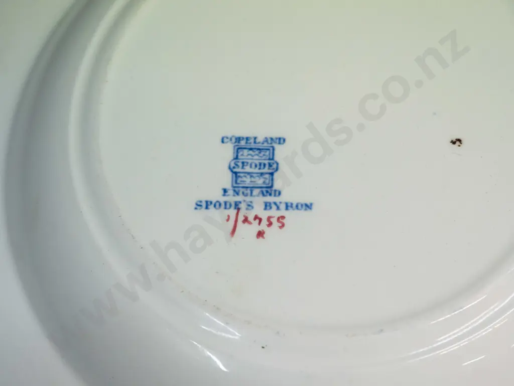 Spode Blue Room Collection "Woodman" pattern plate D-270, cup & saucer, and a vintage Spode hand painted bowl Image 1++