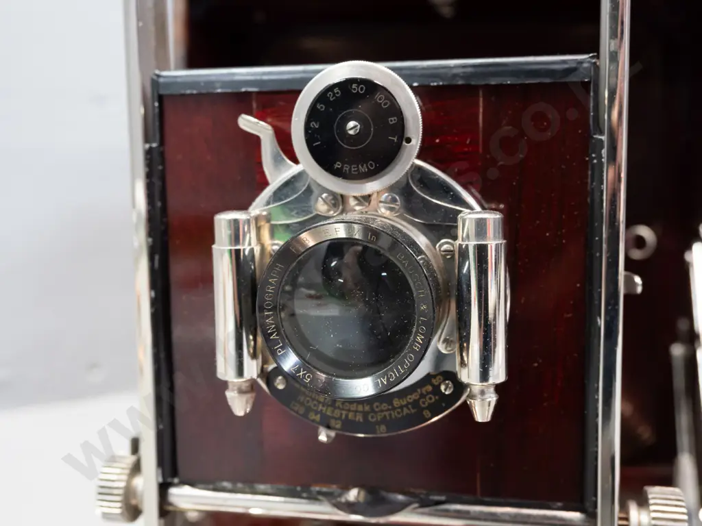 Vintage Kodak Pony Premo No. 6, folding box camera. With Bausch & Lomb planatograph 8 1/2" lens Image 1++