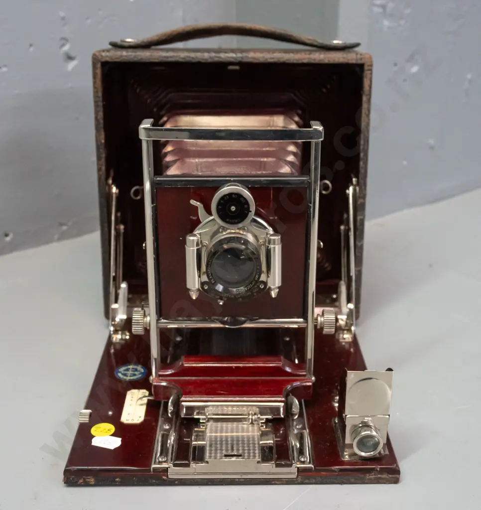 Vintage Kodak Pony Premo No. 6, folding box camera. With Bausch & Lomb planatograph 8 1/2" lens Image 1++