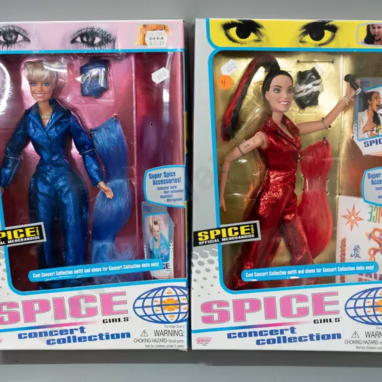 Spice Girls Concert Collection figures in original boxes with accessories - Galoob Toys - 1998 Emma and Melanie