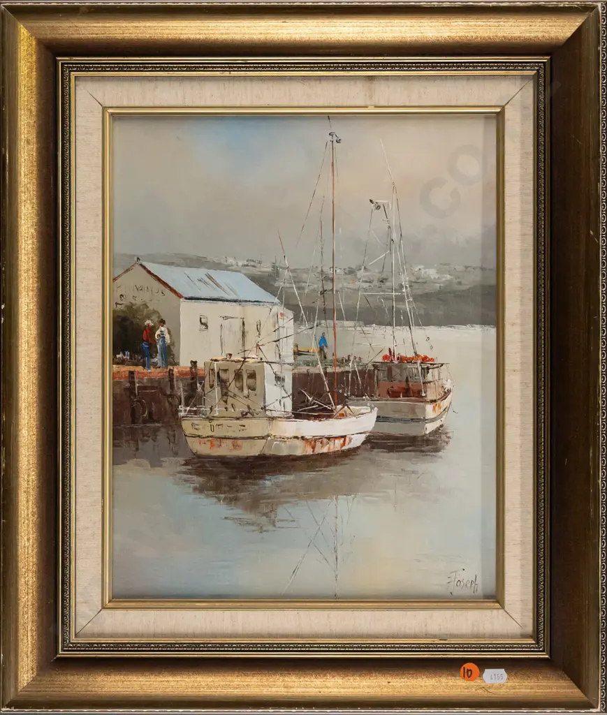 F Joseph 1979 - framed oil on board "Kiama" H360 W280 Image 1++