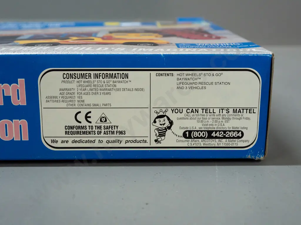 Hot Wheels Baywatch Lifeguard Rescue Station set. In original sealed packaging Image 1++