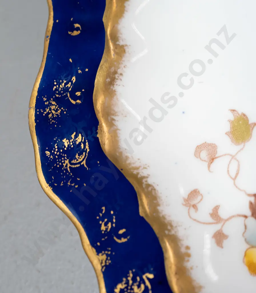 7 pieces of gilt trimmed china - 4 plates & a square dish marked "Kimberley / W.A.A. & Co." and 2 pieces of Orion China Image 1++