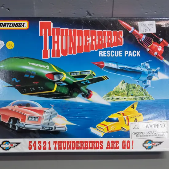 Matchbox Thunderbirds Rescue Pack boxed set of 5 vehicles - dated 1994. W-240 L-320