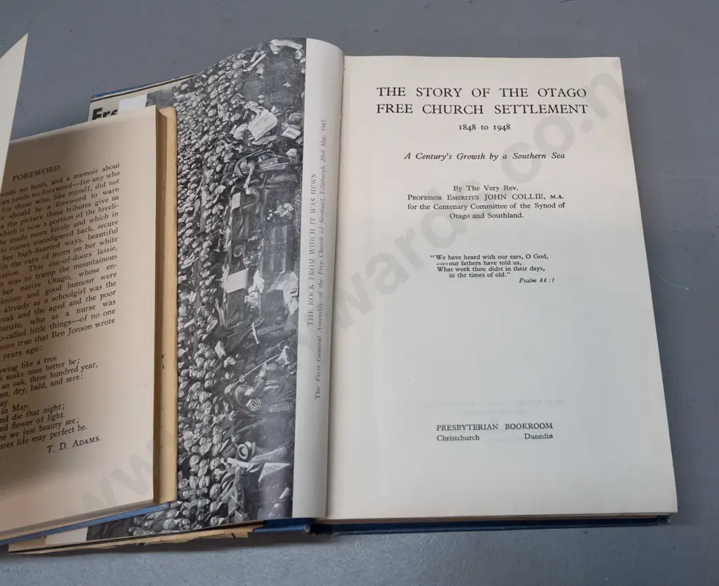 7 books - Otago church, biography and other local histories - see photos for details - wear and staining Image 1++