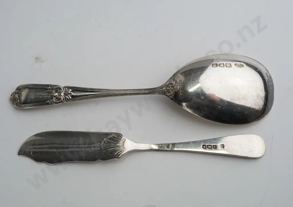 sterling silver spoon and butter knife Image 1++