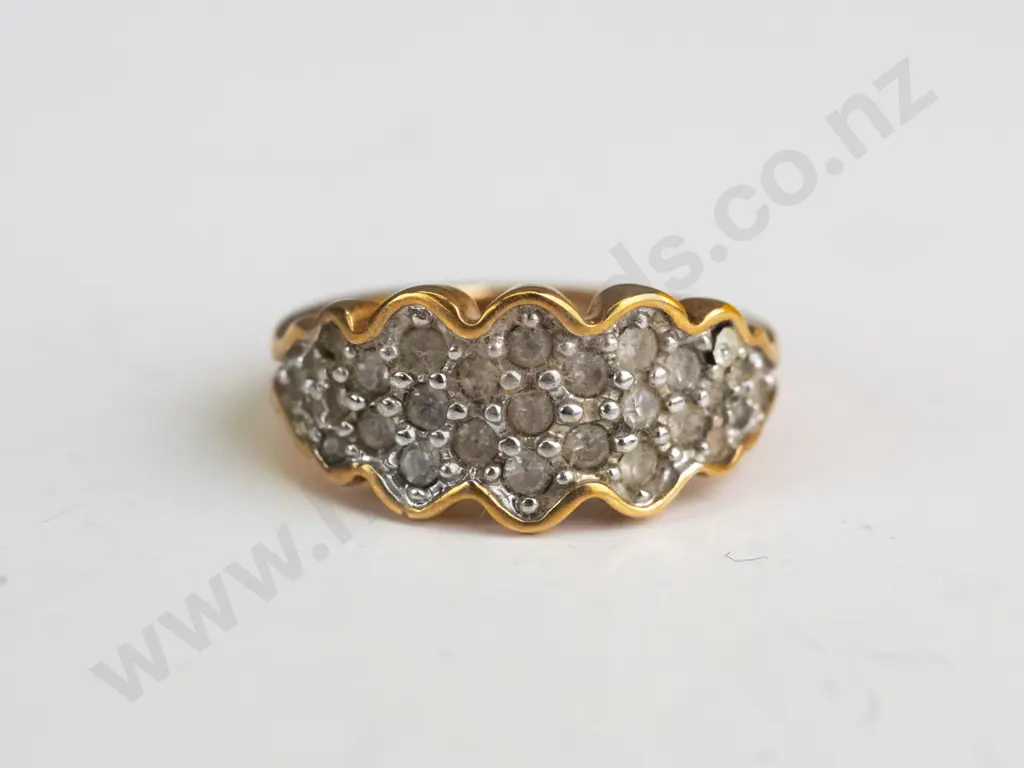 gold plated ring  - size P.5 Image 1++
