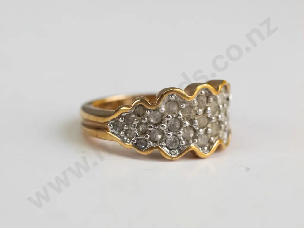 gold plated ring  - size P.5 Image 1++