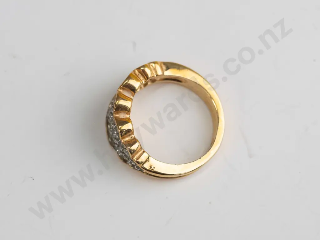 gold plated ring  - size P.5 Image 1++