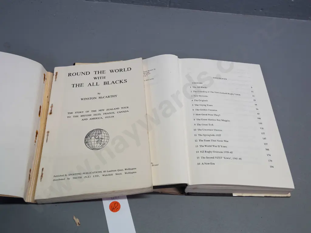 5 rugby books - All Blacks, George Nepia, Colin Meads, etc. - some wear, see photos for condition Image 1++