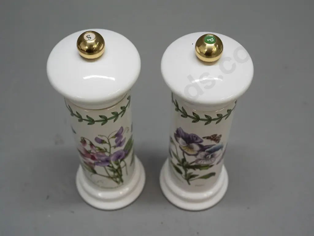 Portmeirion Botanic Garden items - large salt & pepper grinders H-185 Image 1++