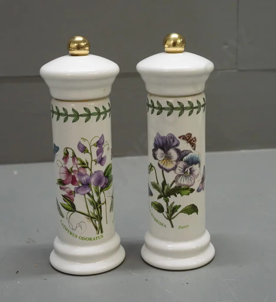 Portmeirion Botanic Garden items - large salt & pepper grinders H-185 Image 1++