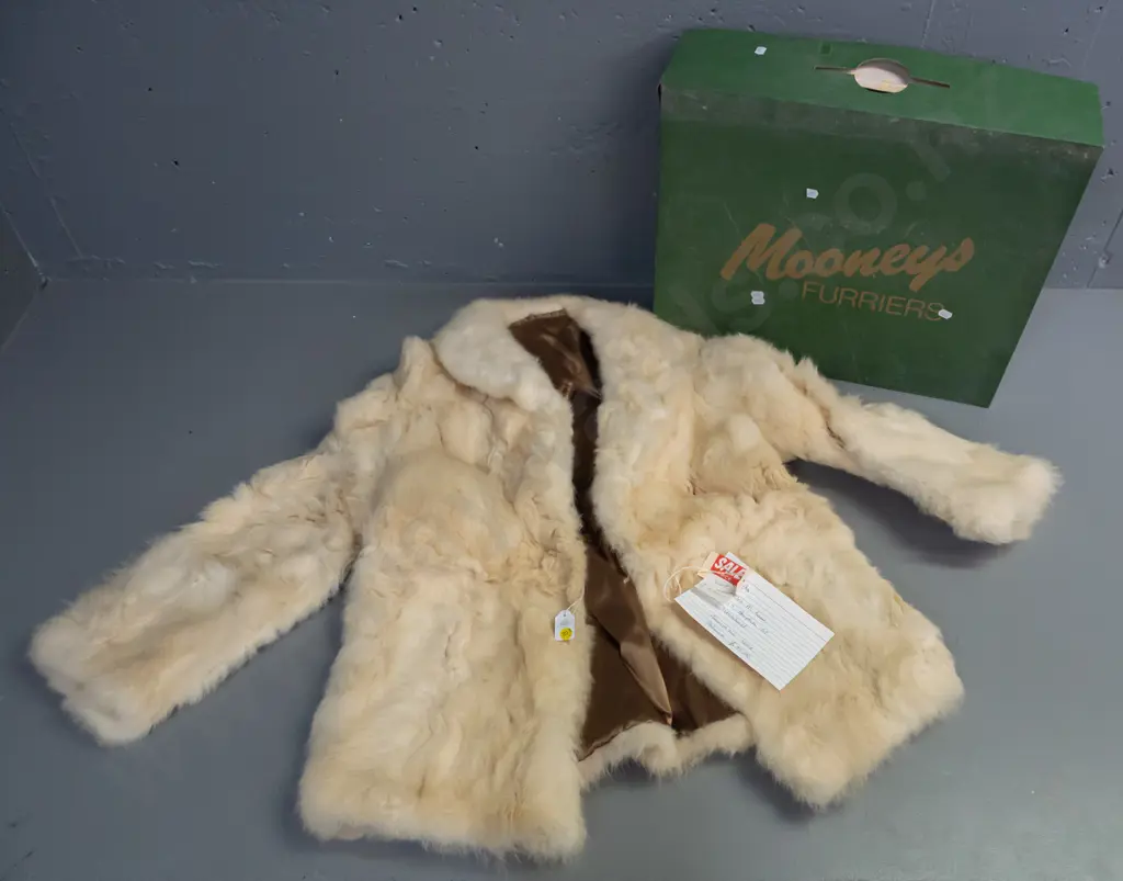 fur jacket with Mooney's Furriers box - no labels Image 1++