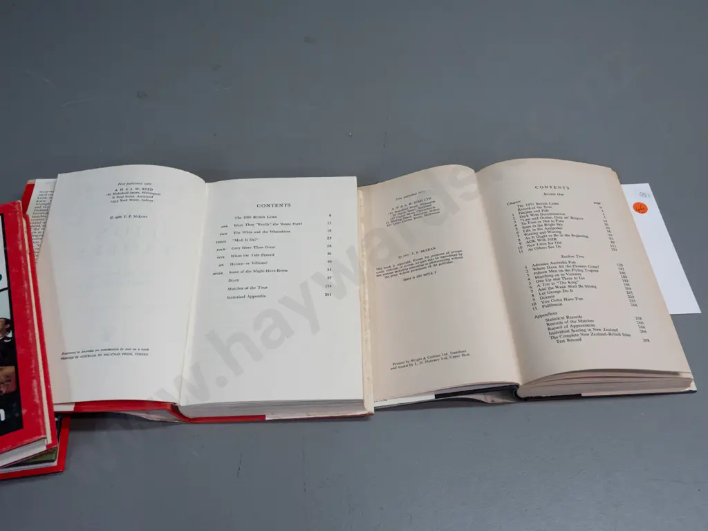 4 rugby books - Lions and All Blacks topics, 1960s thru 80s - fading, wear, etc - see photos for condition Image 1++