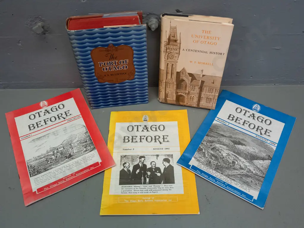 5 books & publications - Port of Otago, Otago Uni and 3 Otago Before publications - see photos for detail - some wear Image 1++