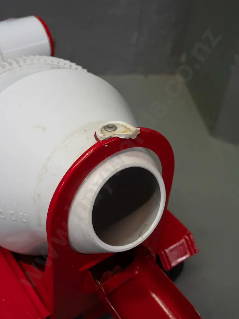 retro Buddy L tin and plastic concrete mixer - original funnel and possibly other pieces missing - some scratches and Image 1++