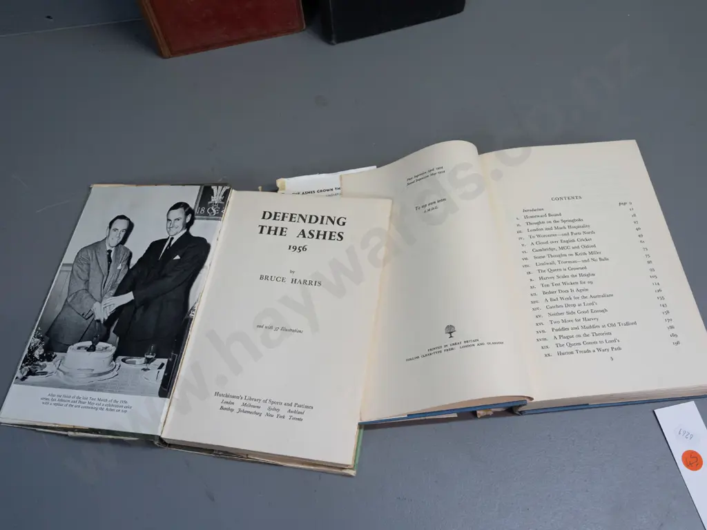 4 books on England and Australia Ashes cricket including 1934 Jack Hobbs - age wear, etc - see photos for condition Image 1++