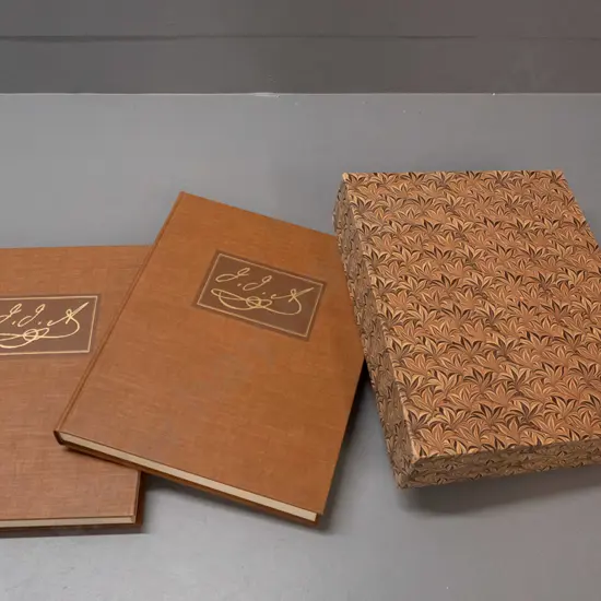 "The Original Watercolor Paintings by John James Audubon for The Birds of America" 2 volume slip-cased set - 1966