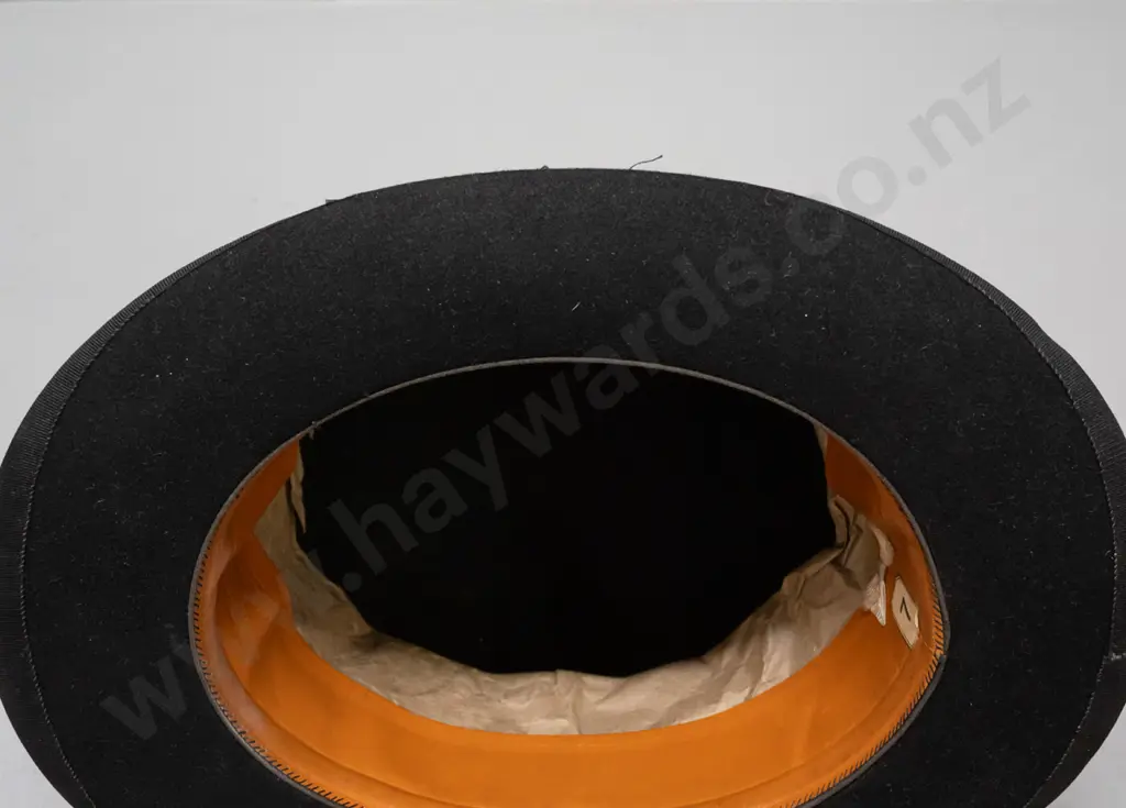 vintage "Fitta" brand size 7 bowler hat in good condition - minor fraying to ribbon Image 1++