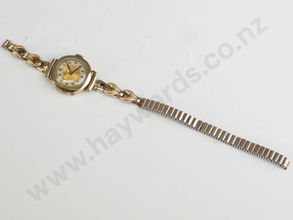 mother of pearl gold watch strap broken - pat 826985 Image 1++